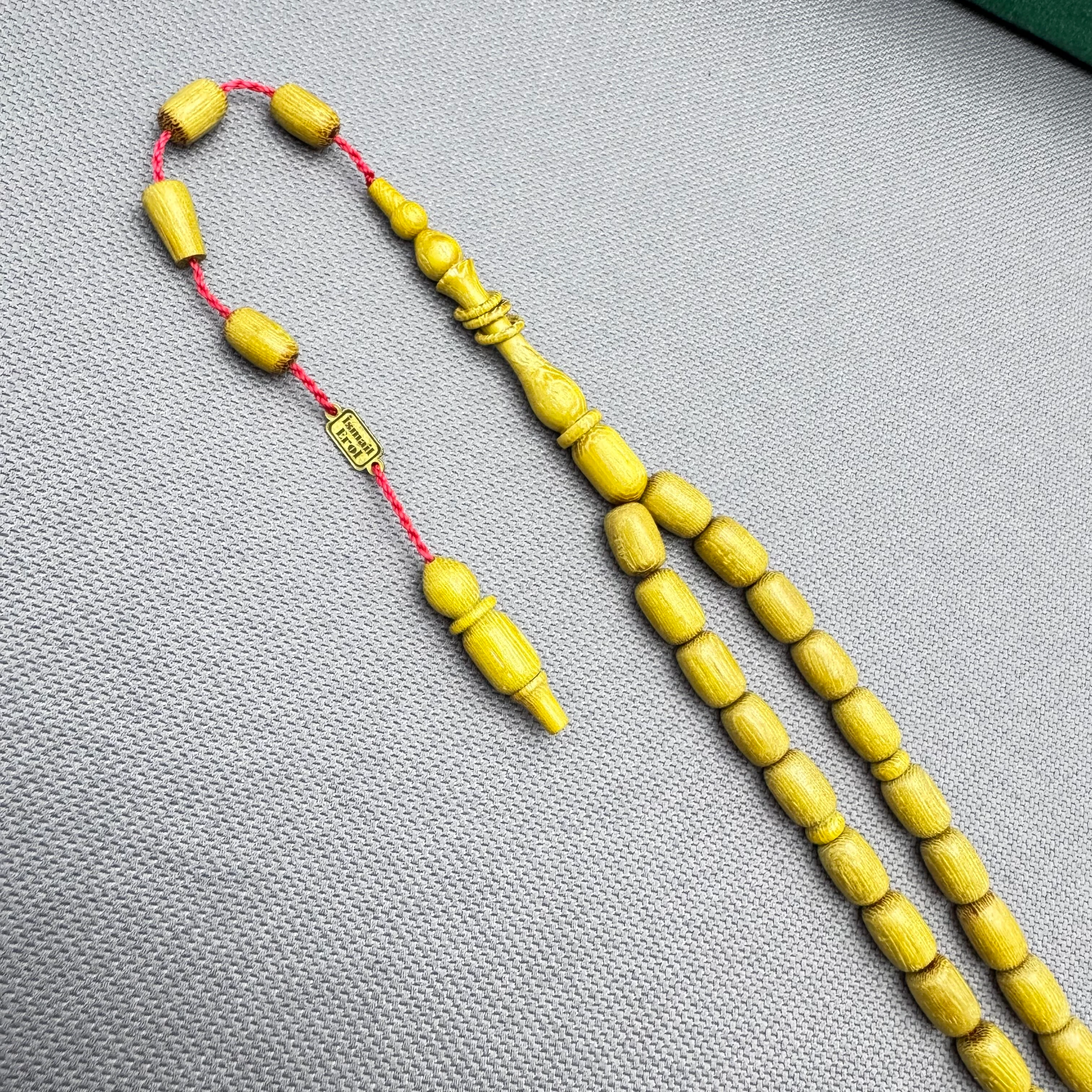 İsmail EROL Usta İşçilikli Özel Halkalı İmame Limon Ağacı Tespih